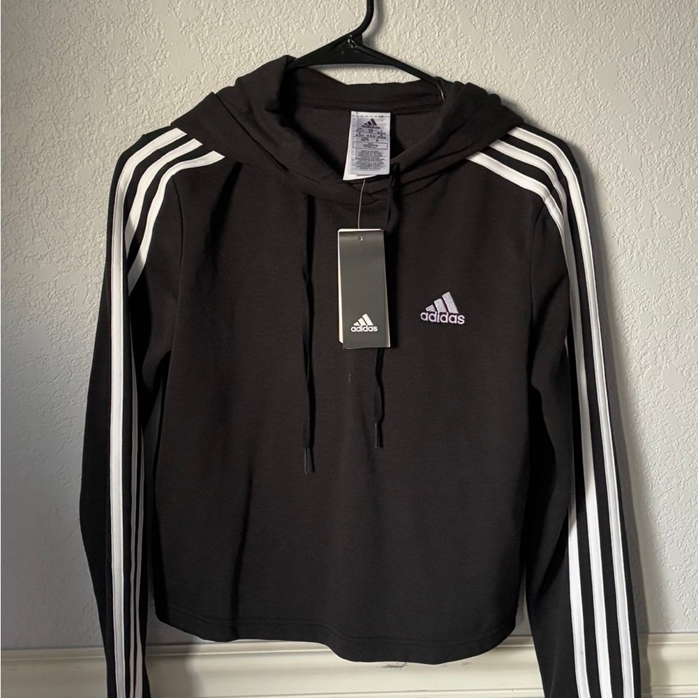 NWT Adidas Cropped Hoodie